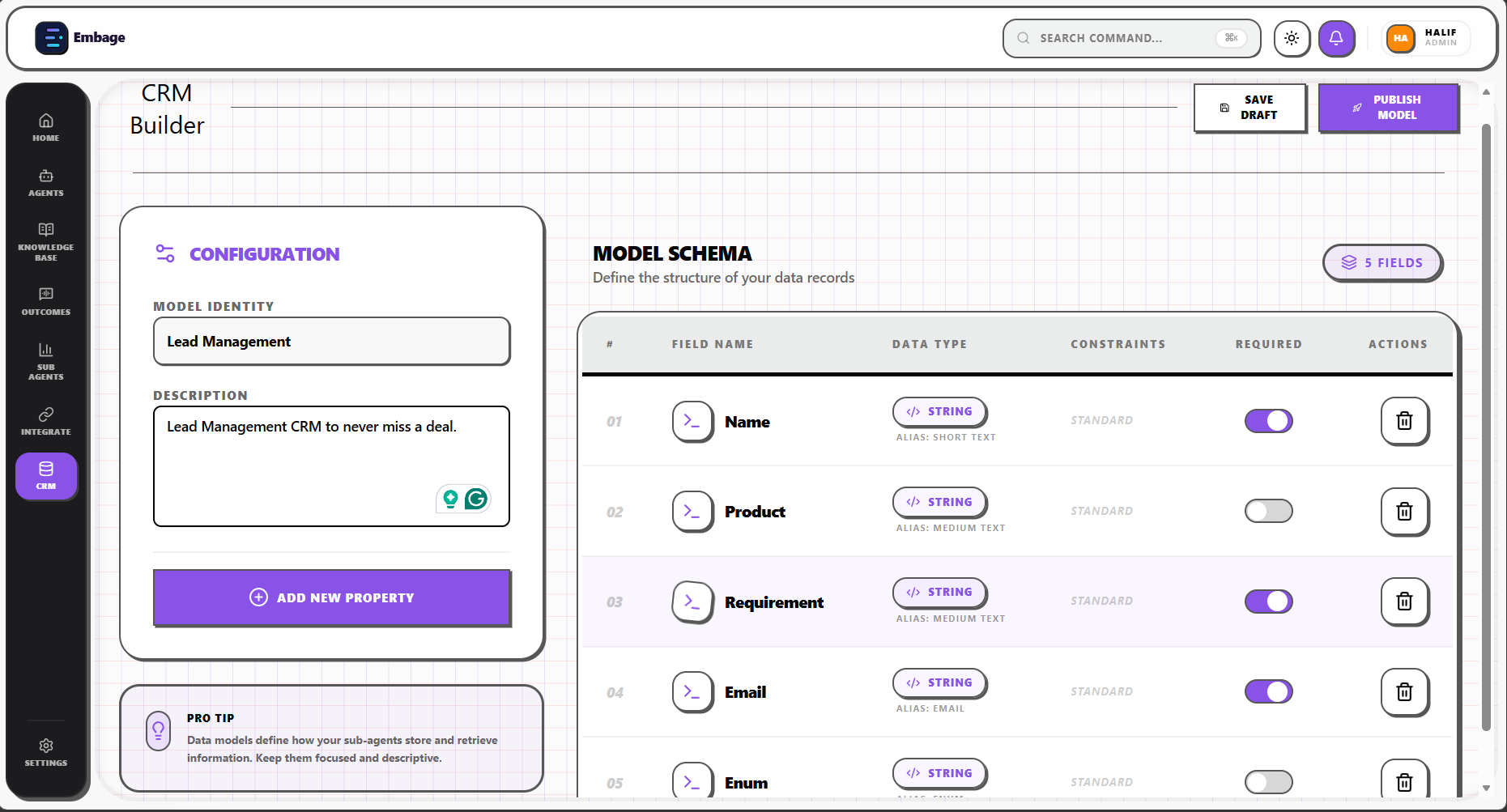 Set Up CRM & Tickets Datastores